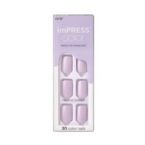imPRESS‎ Color Press On Nails Nude Shimmer No Glue 30ct New Sealed